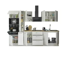 Küchenblock mit E-Geräten CORNWALL (Zeile-Backofen-Mikrowelle-Apotheker) II