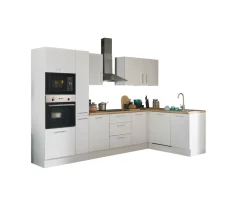 Bega BBK Küchenblock mit E-Geräten CORNWALL (Ecke-Backofen-Geschirrspüler-Mikrowelle) III* Küchenzeilen Mit Geräten