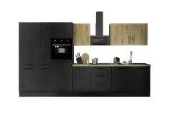 Bega BBK Küchenblock mit E-Geräten CORNWALL (Zeile-Backofen-Geschirrspüler-Kühlschrank-Apotheker) VIII* Küchenzeilen Mit Geräten