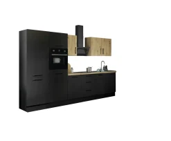 Bega BBK Küchenblock mit E-Geräten CORNWALL (Zeile-Backofen-Kühlschrank) XII* Küchenzeilen Mit Geräten