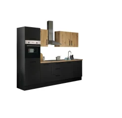 Küchenblock mit E-Geräten CORNWALL (Zeile-Backofen-Kühlschrank) IX