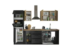 Küchenblock mit E-Geräten CORNWALL (Zeile-Backofen-Kühlschrank) IX