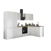 Küchenblock mit E-Geräten CORNWALL (Ecke-Kühlschrank-Apotheker) II