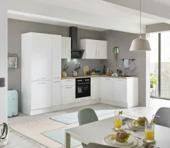 Küchenblock mit E-Geräten CORNWALL (Ecke-Kühlschrank-Apotheker) II