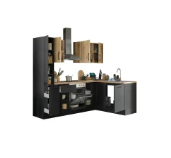 Bega BBK Küchenblock mit E-Geräten CORNWALL (Ecke-Apotheker) III* Küchenzeilen Mit Geräten