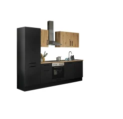Bega BBK Küchenblock mit E-Geräten CORNWALL (Zeile-Geschirrspüler-Kühlschrank) III* Küchenzeilen Mit Geräten