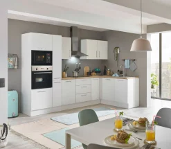 Küchenblock mit E-Geräten CORNWALL (Ecke-Backofen-Mikrowelle-Apotheker) I