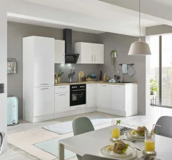 Küchenblock mit E-Geräten CORNWALL (Ecke-Kühlschrank) II