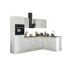 Bega BBK Küchenblock mit E-Geräten CORNWALL (Ecke-Backofen-Kühlschrank) II* Küchenzeilen Mit Geräten