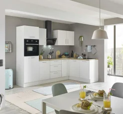 Bega BBK Küchenblock mit E-Geräten CORNWALL (Ecke-Backofen-Kühlschrank) II* Küchenzeilen Mit Geräten