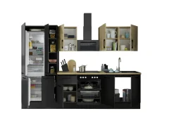Bega BBK Küchenblock mit E-Geräten CORNWALL (Zeile-Kühlschrank) VI* Küchenzeilen Mit Geräten