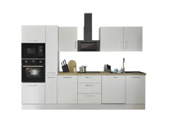 Bega BBK Küchenblock mit E-Geräten CORNWALL (Zeile-Backofen-Geschirrspüler-Mikrowelle-Apotheker) II* Küchenzeilen Mit Geräten