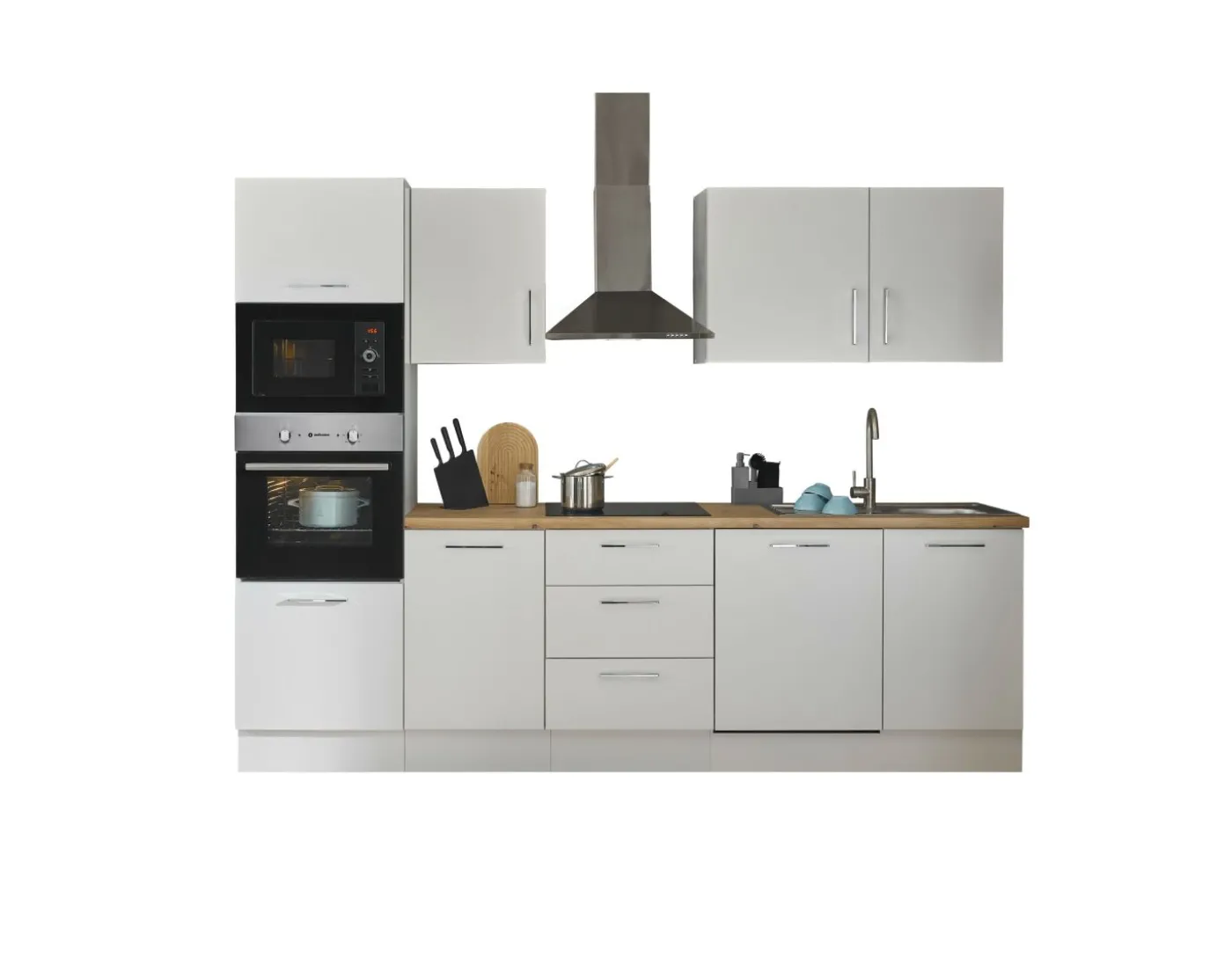 Küchenblock mit E-Geräten CORNWALL (Zeile-Backofen-Mikrowelle) III