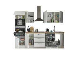 Küchenblock mit E-Geräten CORNWALL (Zeile-Backofen-Mikrowelle) III