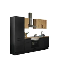Küchenblock mit E-Geräten CORNWALL (Zeile-Kühlschrank) III