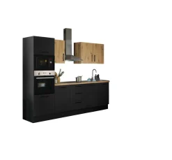 Küchenblock mit E-Geräten CORNWALL (Zeile-Backofen-Mikrowelle) V