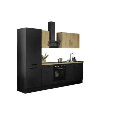 Bega BBK Küchenblock mit E-Geräten CORNWALL (Zeile-Kühlschrank) IV* Küchenzeilen Mit Geräten
