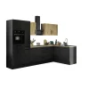 Küchenblock mit E-Geräten CORNWALL (Ecke-Backofen-Kühlschrank-Apotheker) VI