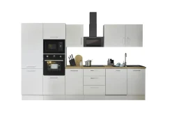 Küchenblock mit E-Geräten CORNWALL (Zeile-Backofen-Geschirrspüler-Kühlschrank-Mikrowelle) II