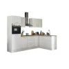 Küchenblock mit E-Geräten CORNWALL (Ecke-Backofen-Kühlschrank) I