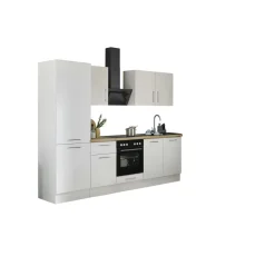 Bega BBK Küchenblock mit E-Geräten CORNWALL (Zeile-Kühlschrank) II* Küchenzeilen Mit Geräten