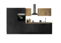 Küchenblock mit E-Geräten CORNWALL (Zeile-Backofen-Geschirrspüler-Kühlschrank-Apotheker) VII