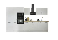 Küchenblock mit E-Geräten CORNWALL (Zeile-Backofen-Kühlschrank-Mikrowelle-Apotheker) II