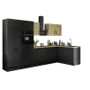 Küchenblock mit E-Geräten CORNWALL (Ecke-Backofen-Kühlschrank) VIII