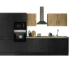 Küchenblock mit E-Geräten CORNWALL (Zeile-Backofen-Kühlschrank-Mikrowelle-Apotheker) III