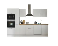 Bega BBK Küchenblock mit E-Geräten CORNWALL (Zeile-Backofen-Geschirrspüler-Mikrowelle-Apotheker) I* Küchenzeilen Mit Geräten