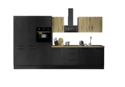Küchenblock mit E-Geräten CORNWALL (Zeile-Backofen-Kühlschrank-Apotheker) VIII