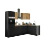 Küchenblock mit E-Geräten CORNWALL (Ecke-Backofen-Kühlschrank) V