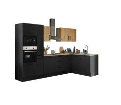 Bega BBK Küchenblock mit E-Geräten CORNWALL (Ecke-Backofen-Mikrowelle-Apotheker) III* Küchenzeilen Mit Geräten