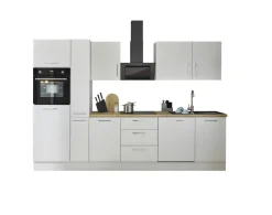 Bega BBK Küchenblock mit E-Geräten CORNWALL (Zeile-Backofen-Geschirrspüler-Kühlschrank-Apotheker) II* Küchenzeilen Mit Geräten