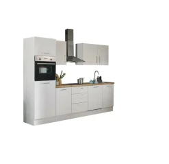 Bega BBK Küchenblock mit E-Geräten CORNWALL (Zeile-Backofen-Kühlschrank) III* Küchenzeilen Mit Geräten