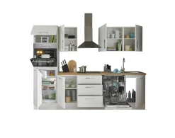 Bega BBK Küchenblock mit E-Geräten CORNWALL (Zeile-Backofen-Kühlschrank) III* Küchenzeilen Mit Geräten