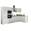 Bega BBK Küchenblock mit E-Geräten CORNWALL (Ecke-Backofen-Kühlschrank-Mikrowelle) I* Küchenzeilen Mit Geräten