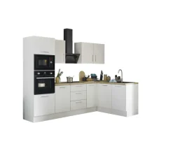 Küchenblock mit E-Geräten CORNWALL (Ecke-Backofen-Mikrowelle) II