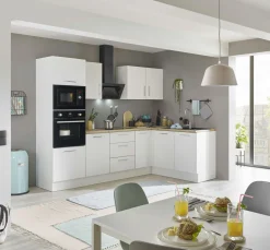 Küchenblock mit E-Geräten CORNWALL (Ecke-Backofen-Mikrowelle) II