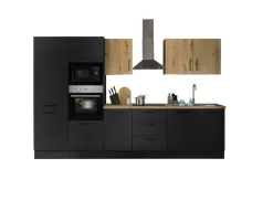 Bega BBK Küchenblock mit E-Geräten CORNWALL (Zeile-Backofen-Kühlschrank-Mikrowelle) III* Küchenzeilen Mit Geräten