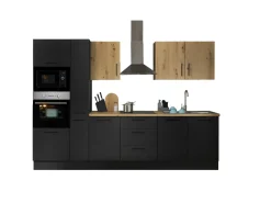 Bega BBK Küchenblock mit E-Geräten CORNWALL (Zeile-Backofen-Mikrowelle) IX* Küchenzeilen Mit Geräten