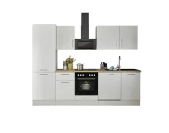 Bega BBK Küchenblock mit E-Geräten CORNWALL (Zeile-Geschirrspüler-Kühlschrank) II* Küchenzeilen Mit Geräten