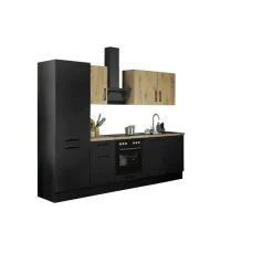 Küchenblock mit E-Geräten CORNWALL (Zeile-Geschirrspüler-Kühlschrank) IV