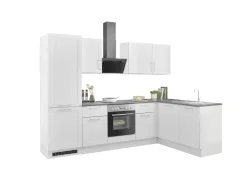 Bega BBK Küchenblock mit E-Geräten HASTINGS (Ecke-Kühlschrank) I* Küchenzeilen Mit Geräten