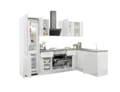 Bega BBK Küchenblock mit E-Geräten HASTINGS (Ecke-Kühlschrank) I* Küchenzeilen Mit Geräten