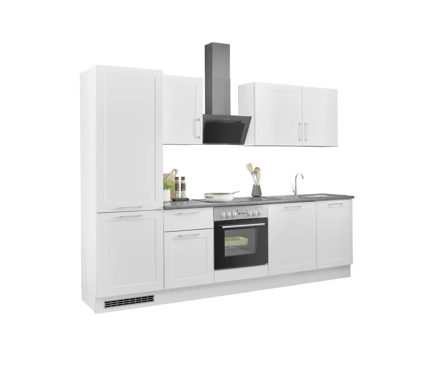 Bega BBK Küchenblock mit E-Geräten HASTINGS (Zeile-Kühlschrank) I* Küchenzeilen Mit Geräten