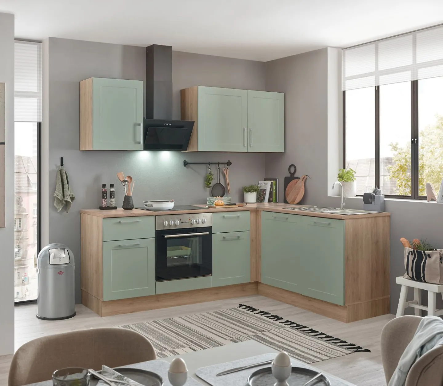 Bega BBK Küchenblock mit E-Geräten HASTINGS (Ecke) II* Küchenzeilen Mit Geräten