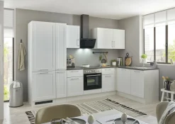 Bega BBK Küchenblock mit E-Geräten HASTINGS (Ecke-Kühlschrank-Apotheker) I* Küchenzeilen Mit Geräten