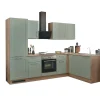 Küchenblock mit E-Geräten HASTINGS (Ecke-Kühlschrank) II