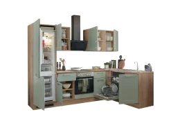 Küchenblock mit E-Geräten HASTINGS (Ecke-Kühlschrank) II